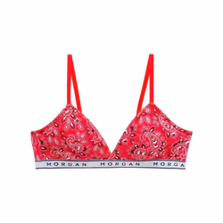 Morgan Soutien-gorge triangle coques amovibles en coton ISA - rouge - 70A