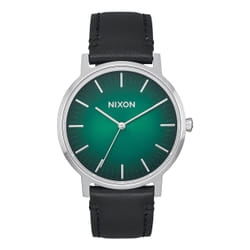 Nixon PORTER LEATHER Montre bracelet Mâle Quartz Argent
