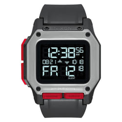 Nixon Regulus Montre bracelet Unisexe Noir, Gris, Rouge Noir, Gris