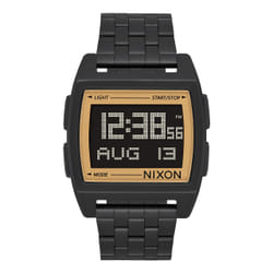 Nixon Base Montre bracelet Mâle Noir, Or