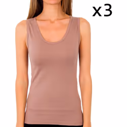 Débardeur sans couture - ABANDERADO - Modèle 4588 - Confort optimal - Liberté de mouvement - Couleur vison
