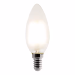 Ampoule déco filament LED Flamme 4W E14 400lm 2700K - Blanc chaud - Zenitech