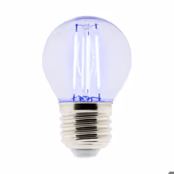 Ampoule LED déco filament - Bleu 3W E27 sphérique - Elexity