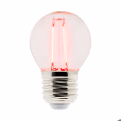 Ampoule LED déco filament Rouge 3W E27 sphérique - Elexity - Zenitech