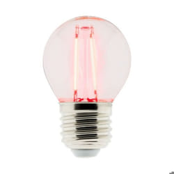 Ampoule LED déco filament Rouge 3W E27 sphérique - Elexity - Zenitech