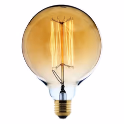 Ampoule déco filament carbone Globe Ø125mm E27 - Elexity