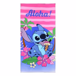 Lilo & Stitch - Serviette de plage / Serviette Stitch - 70x140 cm - microfibre absorbante