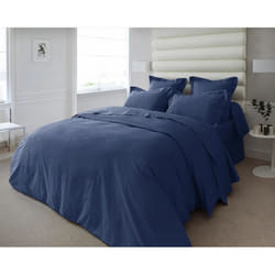 Anne de Solène Vexin housse de couette Bleu Coton 260 x 240 cm
