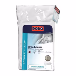 Confort et qualité supérieure Ce drap housse DODO en coton coutil 32 fils/cm² offre un sommeil apaisant grâce à sa douceur na ...
