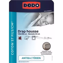DODO Drap housse 140 x 190 cm Blanc