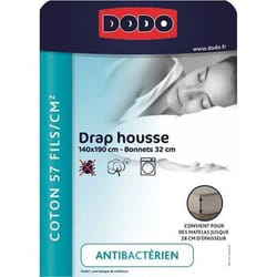 DODO Drap housse 140 x 190 cm Taupe