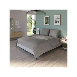 Dodo - Housse de couette 240x220 cm - Coton - Antibactérien - Taupe - Fabriqué en France