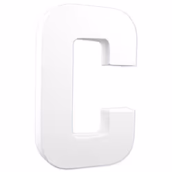 Clairefontaine Lettre C 20,5Cm, 5 an(s), Papier, Blanc