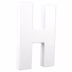 Clairefontaine Lettre H 20,5Cm, 5 an(s), Papier, Blanc