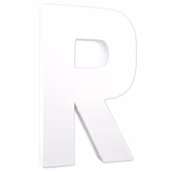 Clairefontaine Lettre R 20,5Cm, 5 an(s), Papier, Blanc