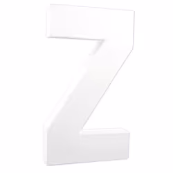 Clairefontaine Lettre Z 20,5Cm, 5 an(s), Papier, Blanc