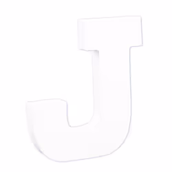 Clairefontaine Petite Lettre J 12Cm, 5 an(s), Papier, Blanc