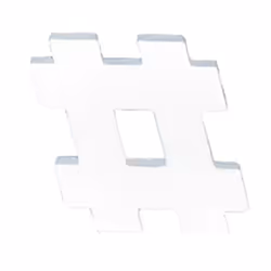 Clairefontaine Hashtag 12Cm, 5 an(s), Papier, Blanc