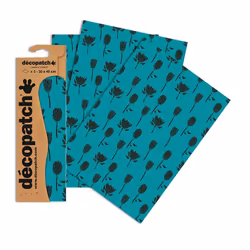 Clairefontaine Pochette 3 Feuilles Identiques Ref 758, 5 an(s), Papier, Bleu, Noir