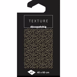 Clairefontaine Papier Texture Décopatch N°779 - 1 Feuille 40X60Cm, 5 an(s), Papier, Noir