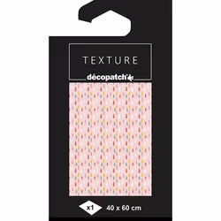 Clairefontaine Papier Texture Décopatch N°784 - 1 Feuille 40X60Cm, 5 an(s), Papier, Rose