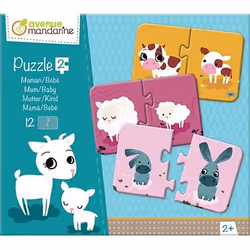 Clairefontaine Puzzles 2 Pièces, Maman/Bébé