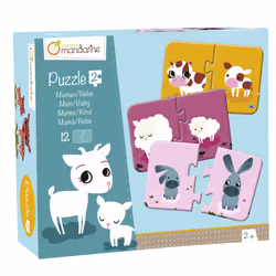 Clairefontaine Puzzles 2 Pièces, Maman/Bébé - Vue supplémentaire 4