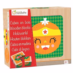 Clairefontaine Cubes En Bois, Super Héros Fruits Et Légumes, 2 an(s), Bois, Multicolore
