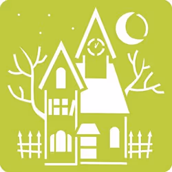 Clairefontaine Set de 6 pochoirs, Halloween