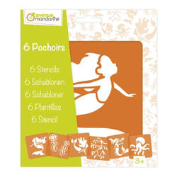 Avenue Mandarine PO010C papeterie Orange Pochoir art