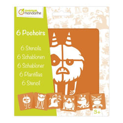 Avenue Mandarine PO011C papeterie Orange Pochoir art