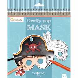 Clairefontaine Graffy Pop Mask, Garçon, 5 an(s), Papier, Vert, 1 pièce(s)
