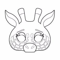 Clairefontaine Graffy Pop Mask, Animaux, 5 an(s), Papier, Gris, 1 pièce(s)