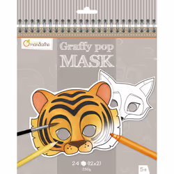 Clairefontaine Graffy Pop Mask, Animaux