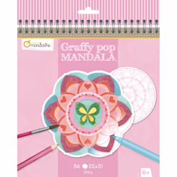 Clairefontaine Graffy Pop Mandala, Fille, 6 an(s), Papier, Rose, 1 pièce(s)