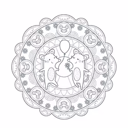 Clairefontaine Graffy Pop Mandala, Animaux