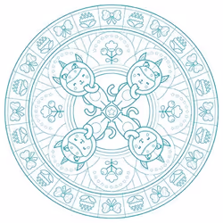 Clairefontaine Graffy Pop Mandala, Magie, 6 an(s), Papier, Vert, 14 pièce(s)