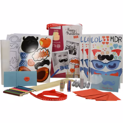 Clairefontaine Happy Mandari Box, Photo Booth, 6 an(s), Carton, Multicolore, 63 pièce(s)