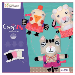 Clairefontaine Coffret Créatif, Little Couz'In, 6 an(s), Tissu, Multicolore