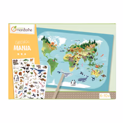 Clairefontaine Boîte Créative Decalco Mania Planisphère - Vue supplémentaire 4