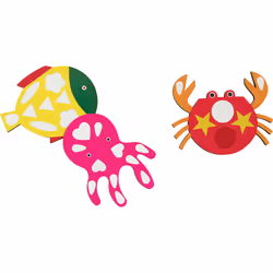 Clairefontaine Coffret Créatif Aquarium Gommettes, 3 an(s), Carton, Papier, Multicolore