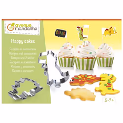Avenue Mandarine Kreativ-Set Happy Cakes, Multicolore, Métal, Papier, Bois, Boîte