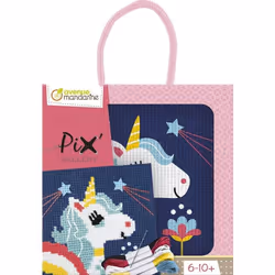 Kit Point de croix PixGallery pour enfant - Licorne