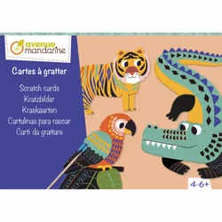 Avenue Mandarine Boîte créative, Cartes à gratter, 5 pièce(s), Papier, Multicolore, 4 an(s), 6 an(s), Enfant
