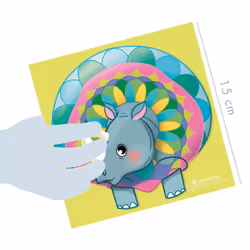 Avenue Mandarine Boîte créative, Mandala animaux à gratter