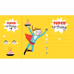 Clairefontaine Cartes D’Invitation, Super Heros, 5 an(s), Papier, Jaune