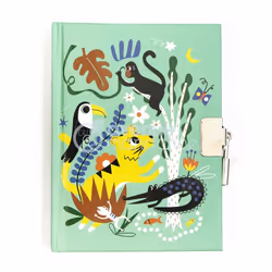 Journal intime avec cadenas - Jungle - Carnet privé 240 pages