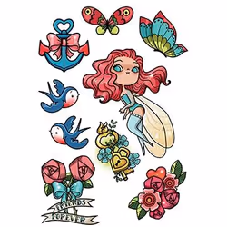 Clairefontaine Tattoo' Mania, Fée, 5 an(s), Plastique, Multicolore