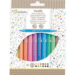 Clairefontaine Pochette De 12 Feutres Double Pointes