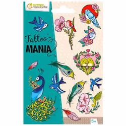 Avenue Mandarine Tattoo Mania, Multicolore, Enfants et adultes, unisexe, Birds